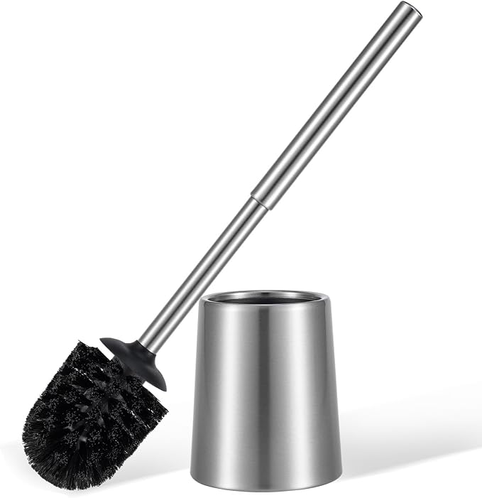 Stainless Steel Toilet Brush and Holder Toilet Brush and Cases Bathroom Bowl by Smartbin