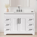 48 Inch Bathroom Vanity with Quartz Countertop -Rectangle Sink & Plywood by Tonyrena