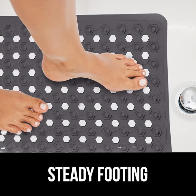 GORILLA GRIP Patented Bath Tub Shower Mat, Machine Washable Bathtub Floor Liner - Image 9