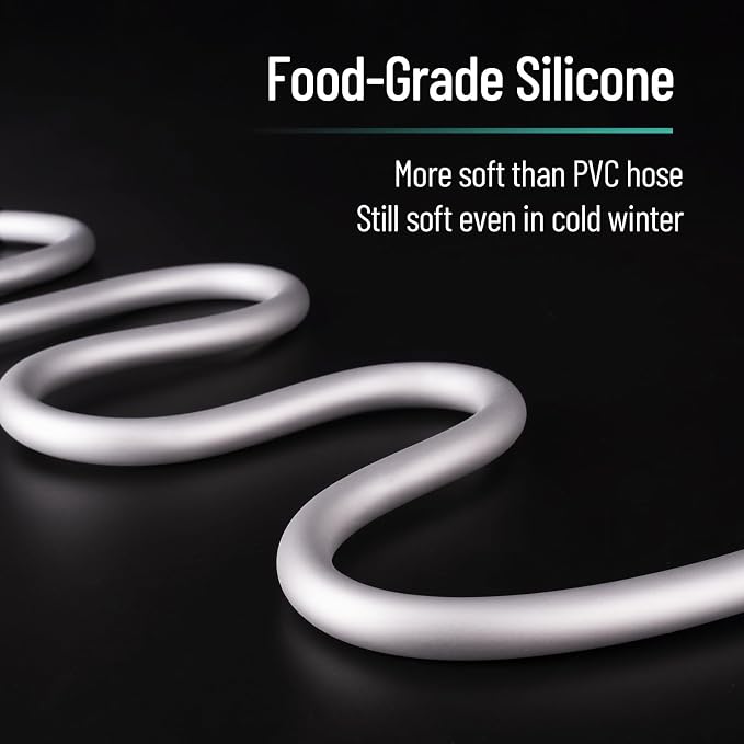 69 Inches Silicone Shower Hoses Replacement, Anti-Kink Designed Handheld Shower - Image 2