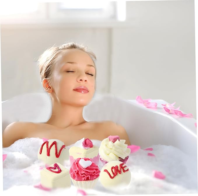 6Pcs Bath Bombs for Girls, 6 Styles Bath Bomb Set, Organic Natural Essential - Image 5