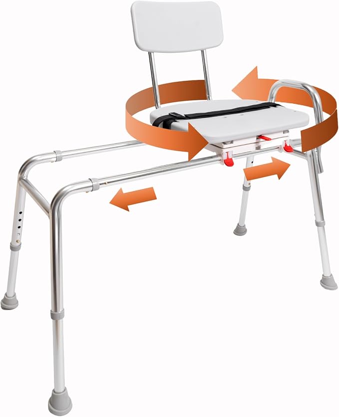 Eagle Health Supplies Sliding Shower Chair Tub Transfer Bench by EagleHealthSupplies