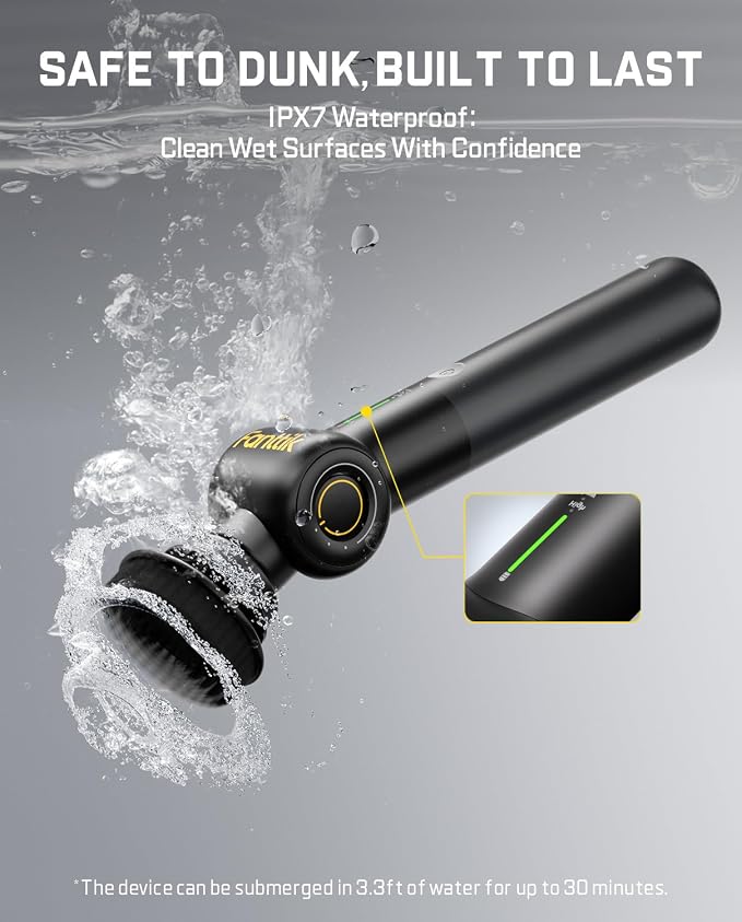 Fanttik Flip G9 Pro Electric Scrubber, VoltiPulse Motor, Dual-Speed Cleaner - Image 8