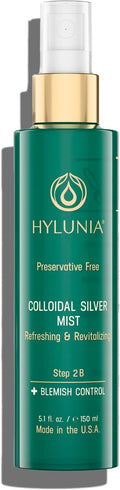 Hylunia Colloidal Silver Mist Toner 5.1 fl. oz. – Hydrating Versatile Toner by HyluniaSkinCare