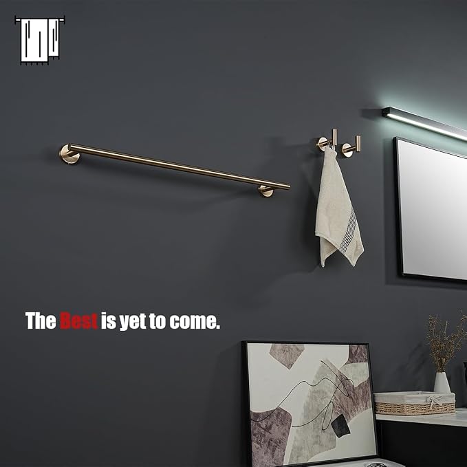 JQK Champagne Bronze Towel Bar, 27 Inch 304 Stainless Steel Thicken 0.8mm Towel - Image 4