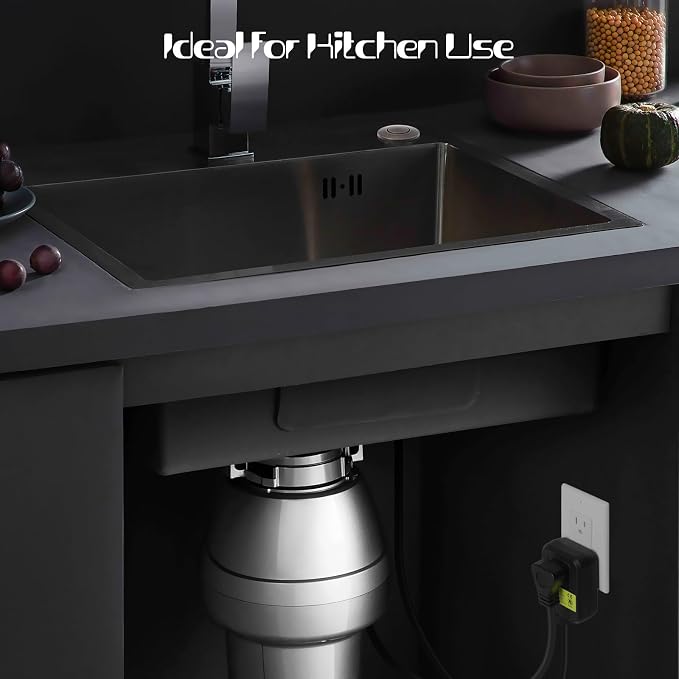 Garbage Disposal Air Switch Kit Sink Top Waste Disposal Long Stainless Steel - Image 7
