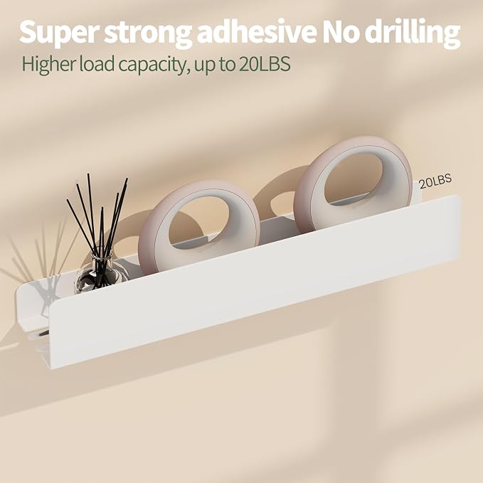 REKITA No Drill Shower Shelf Organizer, 40cm Stainless Steel Bathroom Storage - Image 4