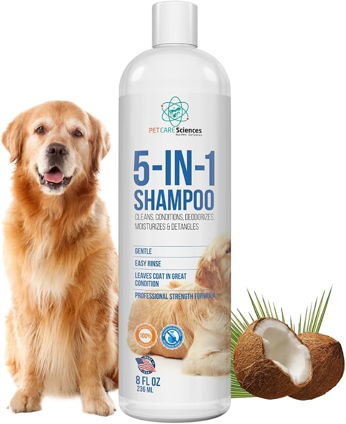 8 floz 5 in 1 Dog Shampoo for Itchy Skin - Image 7