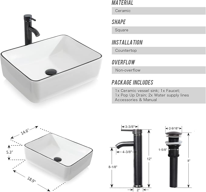 UEV Rustic Brown 24" Bathroom Vanity - Image 9