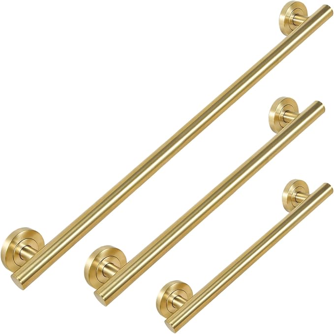 Lava Odoro Shower Grab Bar, Modern Set Stainless Steel Handicap Grab Bar by LavaOdoro