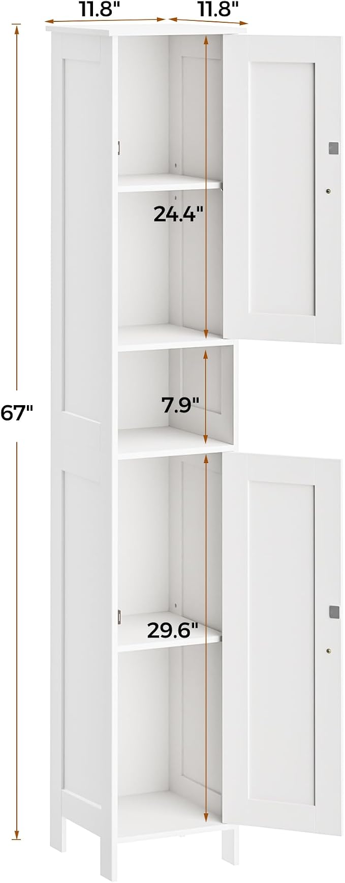 Tall Bathroom Storage Cabinet - Image 3