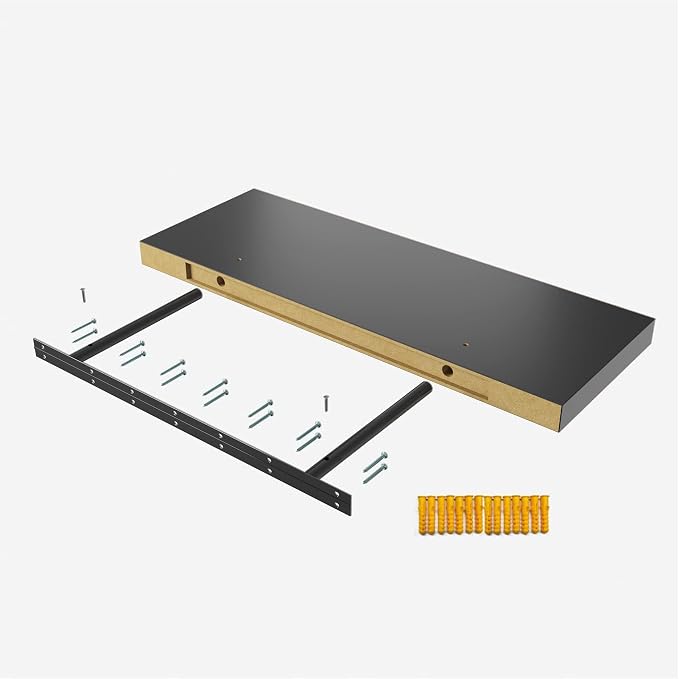 Floating Shelf, 30 in W x 12.75 in D x 2 in H Wooden Floating Wall Shelf - Image 7