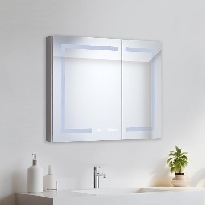 36" LED Lighted Medicine Cabinet - Image 9