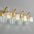 Crystal Vanity Lights 4-Light Gold Bathroom Vanity Lights Modern Crystal by FDPBY