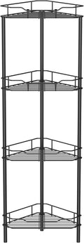 4 Tier Floor Standing Corner Shower Caddy Organizer Shelf by HuggieGems