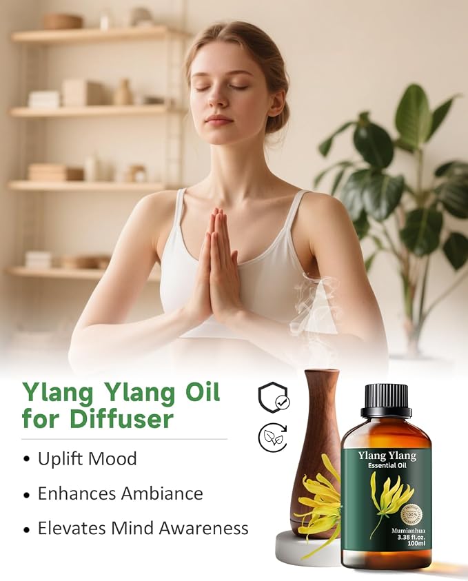 Mumianhua 100% Pure Ylang Ylang Essential Oil Natural Ylang Ylang Oil - Image 2