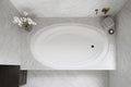 Carver Tubs - SR7242 - Modern White Fiberglass Soaking Bathtub by CarverTubs