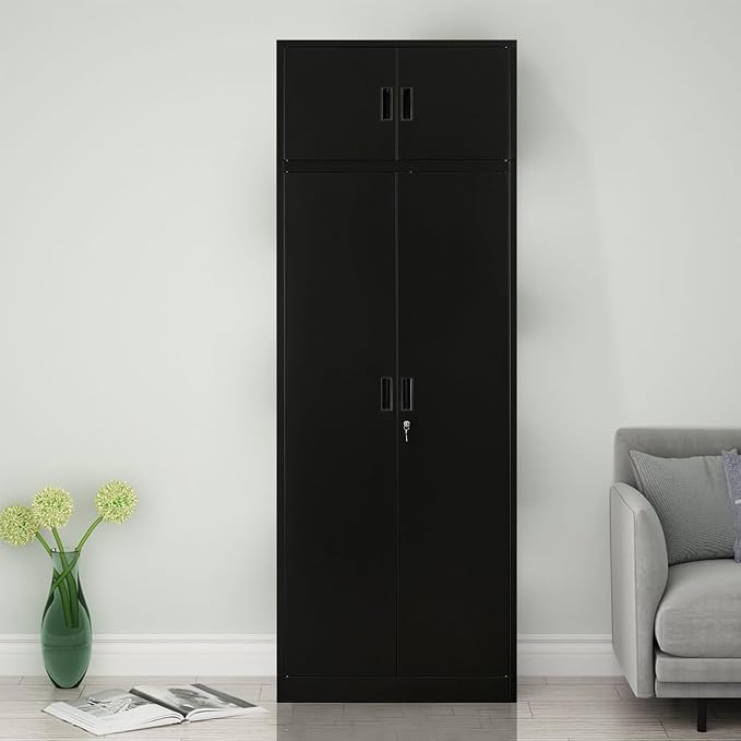Metal Storage Cabinet, 87 Inch Tall Metal Storage Cabinet - Image 7