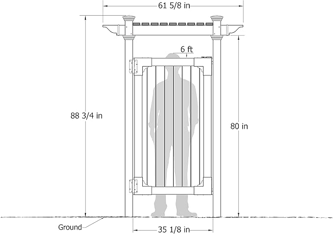 Zippity Outdoor Products Hampton Shower Enclosure - Image 4
