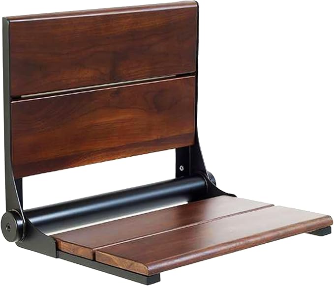 Walnut Shower Seat by Grab+Bar+Specialists