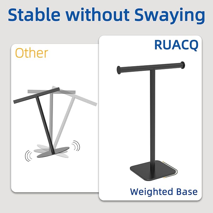 RUACQ Hand Towel Stand, Kitchen and Countertop Towel Holder 304 Stainless Steel - Image 3