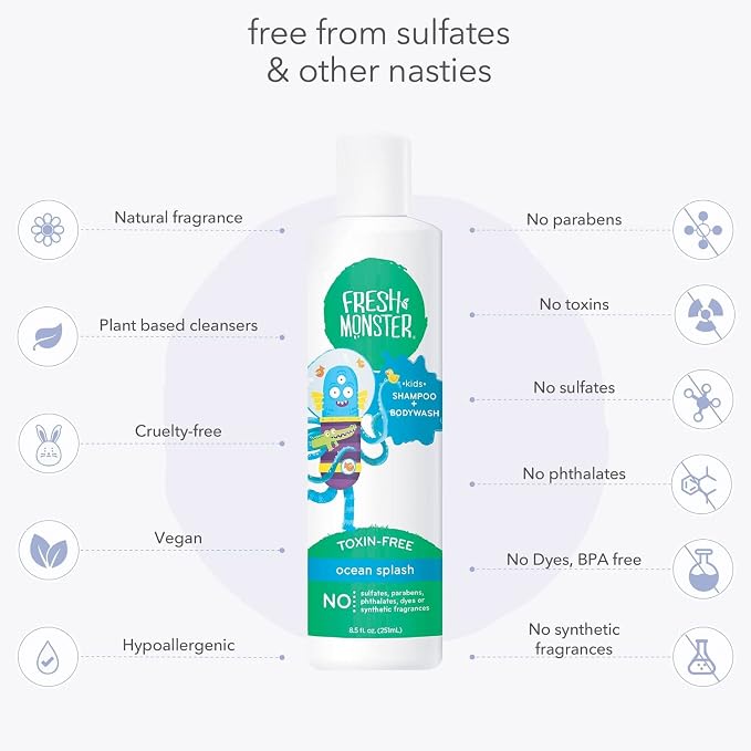 Fresh Monster 2-in-1 Natural Shampoo & Body Wash - Image 4