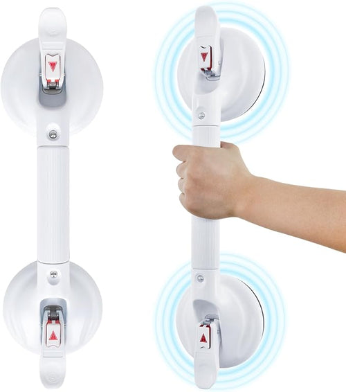 17inch Upgrade Suction Shower Grab Bar, Portable Shower Handle Bar Suction Grip by HEINSY