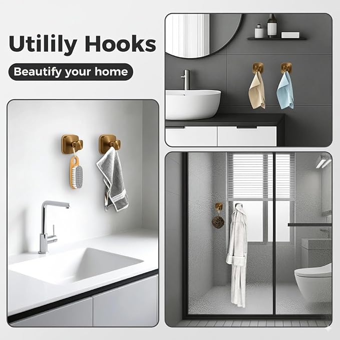 Shower Hooks for Inside Shower, Reusable Suction Cup Hooks for Glass Window - Image 4