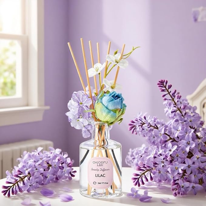 Chloefu Lan Lilac Reéd Diffuser Oil, 6.7 oz Refreshing Natural Essential - Image 4