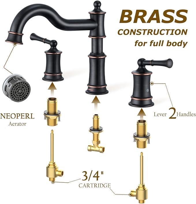 Roman Bathtub Faucet Deck Mount Tub Faucet - Image 5