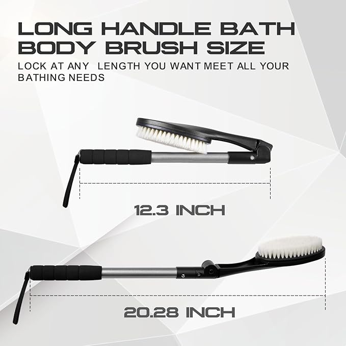 EASACE Body Brush for Back, Lotion Applicator, Long Handle Bath Brush for - Image 6