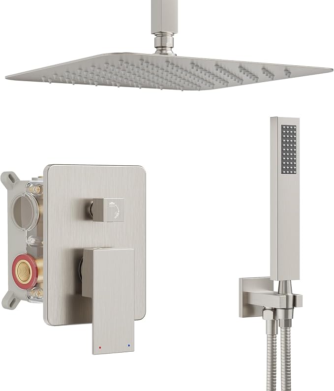 Ceiling Mount Shower System, Shower Faucet Set by HoliSpa