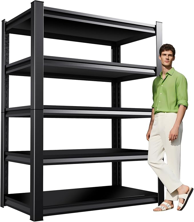 72''HXCXVVB Garage Shelving, Heavy Duty Garage Storage Shelves, Metal Shelving by XCXVVB