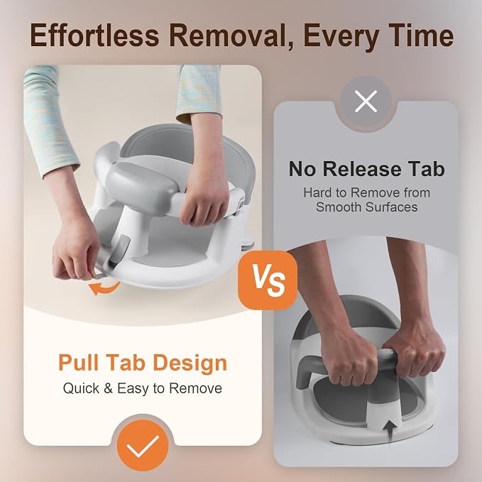 Baby Bath Seat for Babies: Non-Slip Infant Bathtub Chair - Image 3