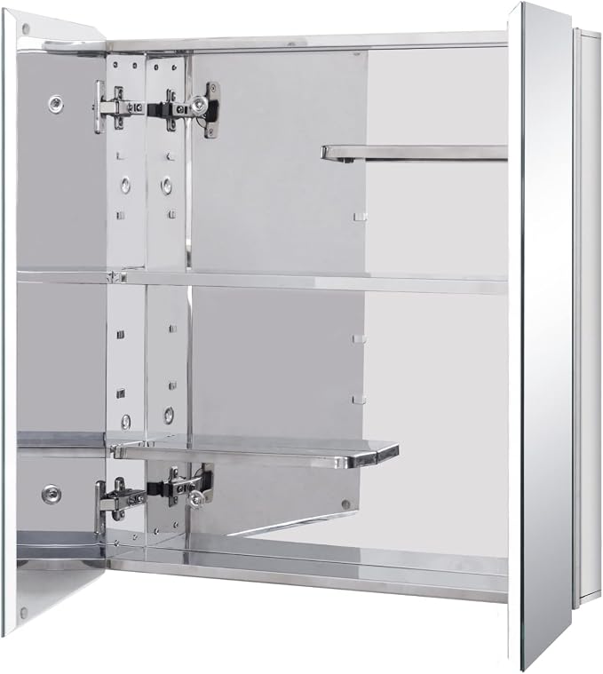 Fundin Stainless Steel Medicine Cabinet, Bathroom Mirror Cabinet, Surface Mount - Image 5