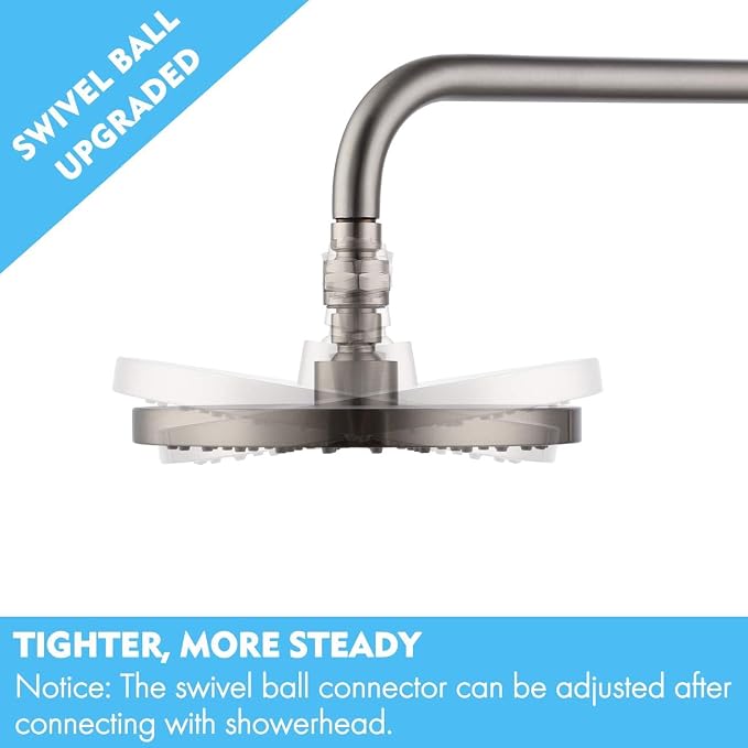 KES Shower Connector Ball Joint Shower Head Swivel Ball Adapter Brass - Image 2