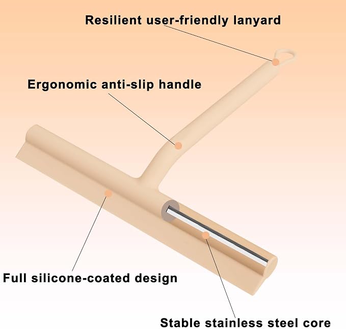 Squeegee for Shower Glass Doors, Resilient Loop - Image 2