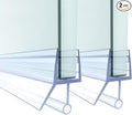 Shower Door Bottom Seal, Frameless Glass Seal Strip to Seal 11mm Gap, Stop by FCSOTSPS