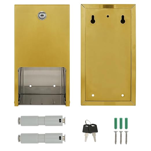 Gold 2 Roll Stainless Steel Commercial Toilet Paper Dispenser, Heavy Duty Wall - Image 6