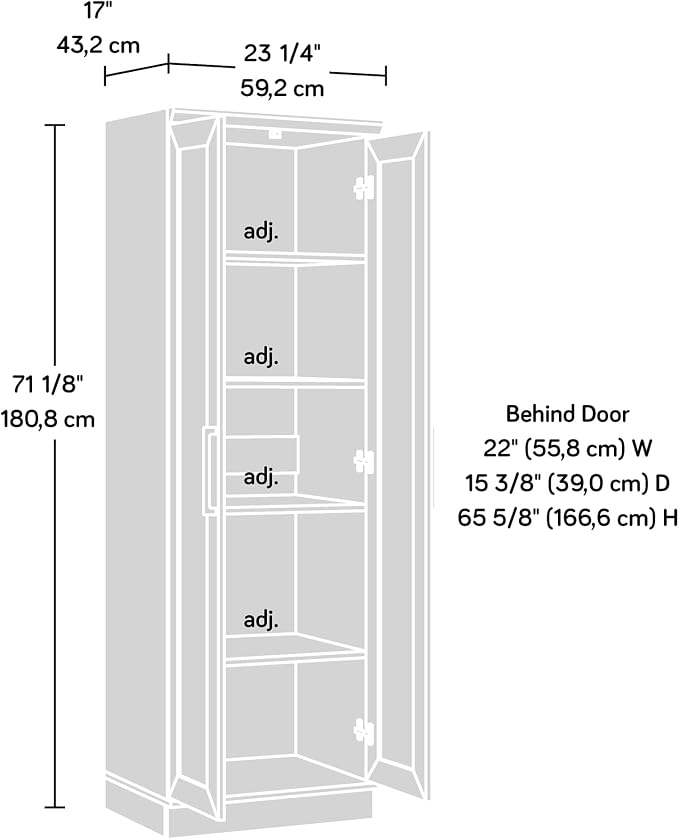 Sauder HomePlus Storage Cabinet/ Pantry cabinets, Sienna Oak finish - Image 9
