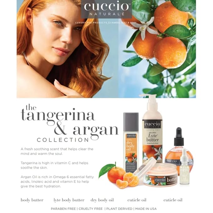 Cuccio Naturale Dry Body Oil – Tangerina & Argan Scent, 1 Gallon Refill – - Image 3