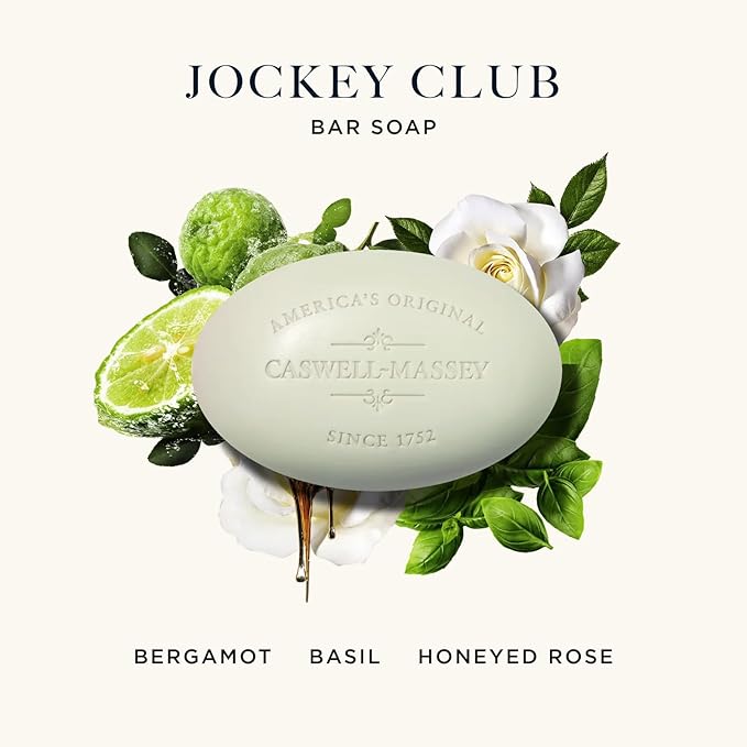 Caswell-Massey Men’s Bar Soap Gift Set – Jockey Club Scent – Triple-Milled - Image 2