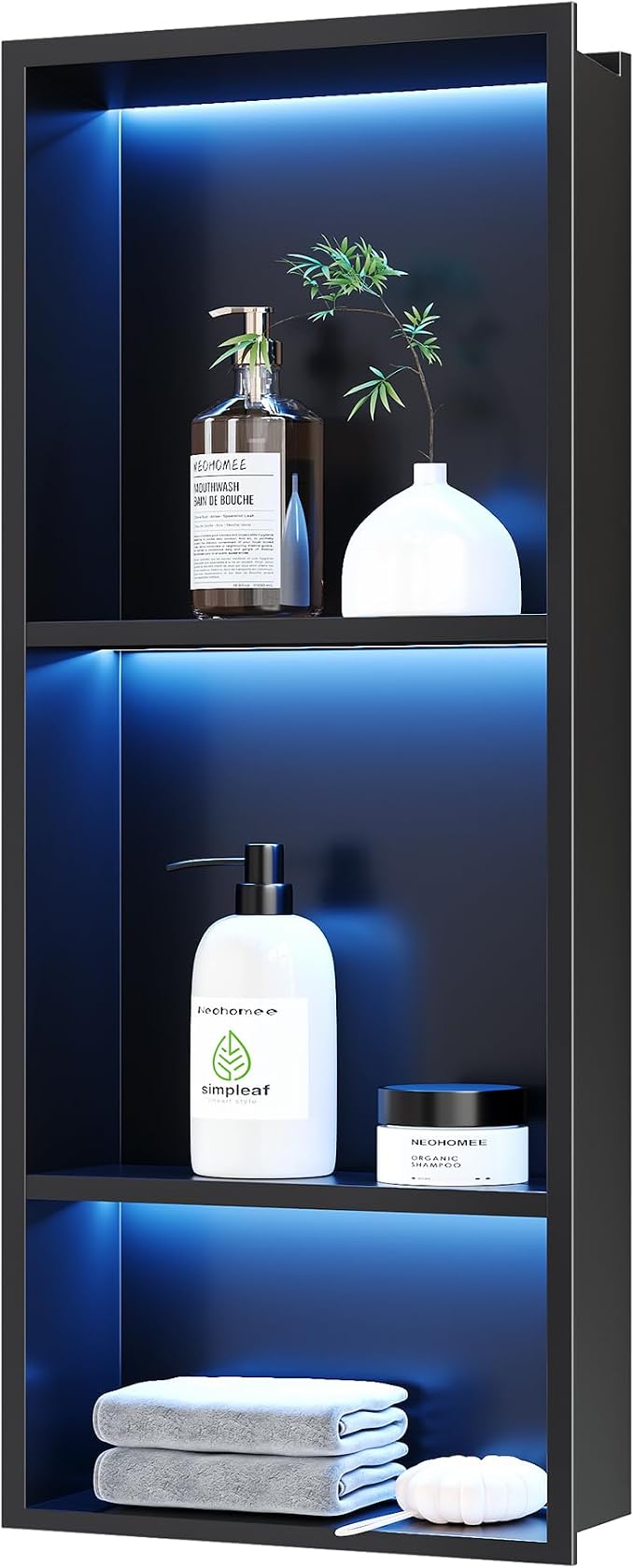 3-Tiers 12x30Inch Wall Niche by Unknown
