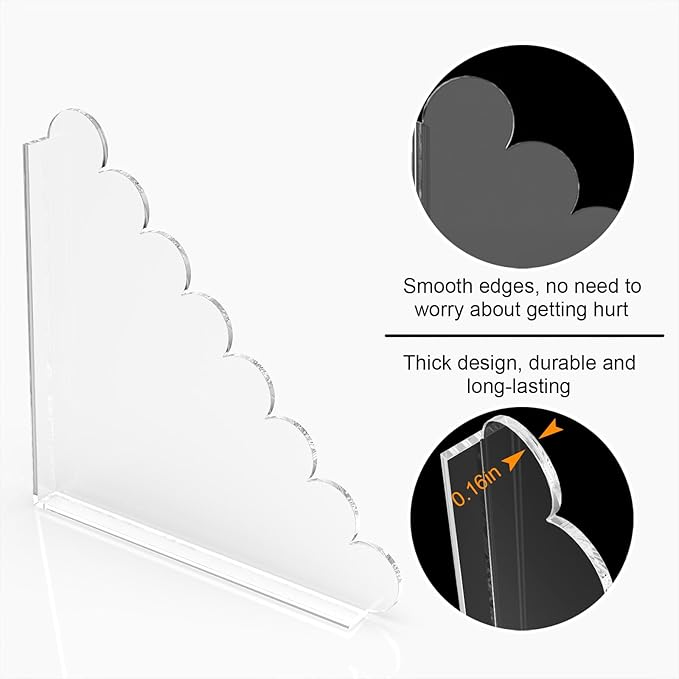 LUGUNU 2 Pack Acrylic Shower Splash Guards 9.4x9.4 In, No Drill Self-Adhesive - Image 3