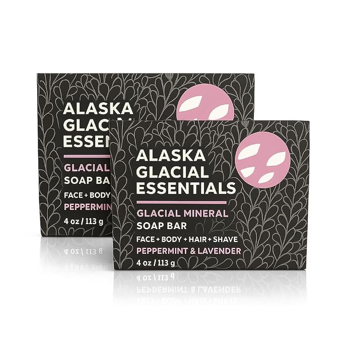 Alaska Glacial Cold-Process Mineral Clay Soap Bar made by AlaskaGlacialEssentials