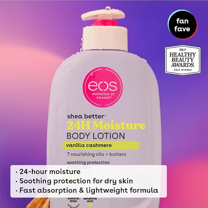 Bundle of eos Shea Better Body Lotion- Vanilla Cashmere + Fragrance Free - Image 2