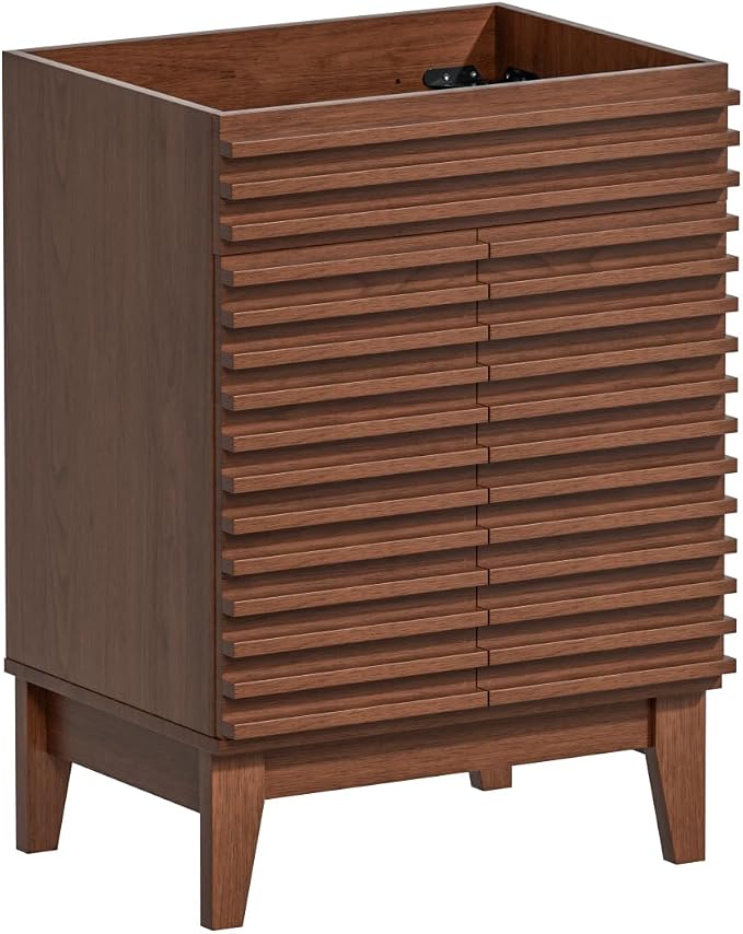 ROOMTEC 24" Bathroom Vanity, Mid-Century Freestanding Bathroom Cabinet Vanity by ROOMTEC
