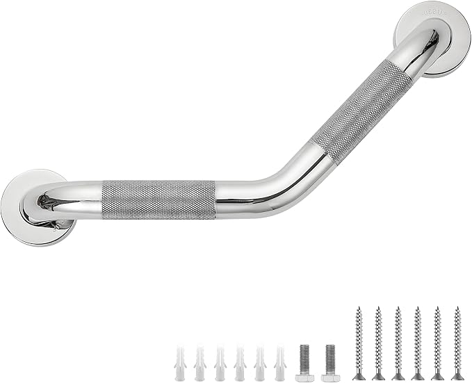 Grab Bars for Bathtubs and Showers- 1-1/4 x 16 Angled Shower Grab Bar for by JOY+DECOR