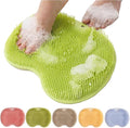 2026 New Silicone Shower Foot Scrubber Mat, Foot Back Cleaning Pad Back Washer by FWZWOZO