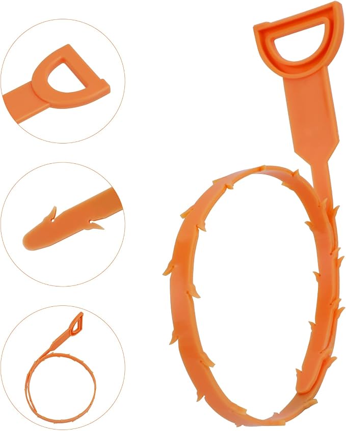 Amazon Basics Flexible Drain Clog Remover Snake Tool, Effective - Image 2